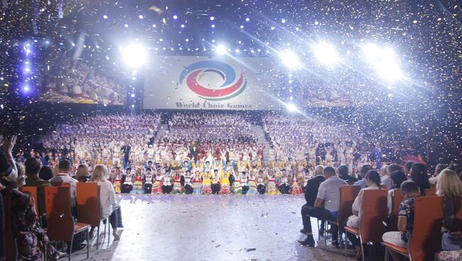 Открытие Всемирных хоровых игр в Сочи 2016