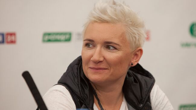 Диана Арбенина на пресс-конференции фестиваля Megafonelive