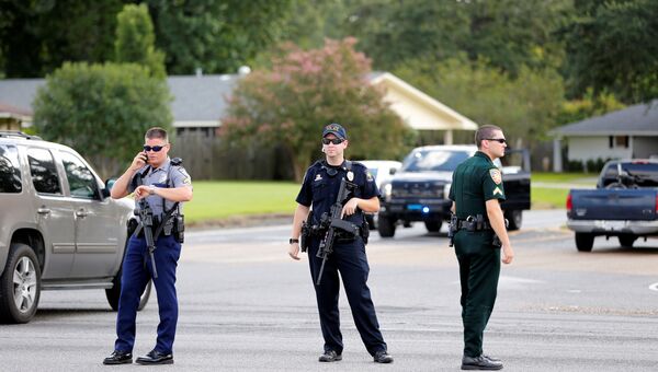 Полицейские в городе Батон-Руж, Луизиана, 17 июля 2016