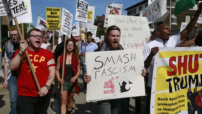 Протестная акция Shut down Trump & RNC в Кливленде