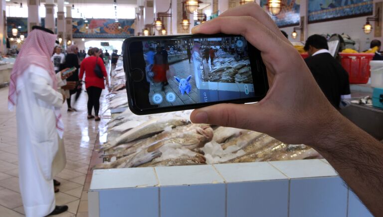 Pokemon Go на рыбном рынке Эль-Кувейта, Кувейт