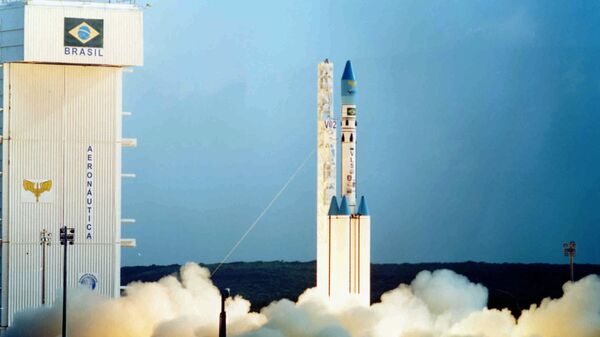Запуск ракеты-носителя с бразильского космодрома Алкантара. Архивное фото
