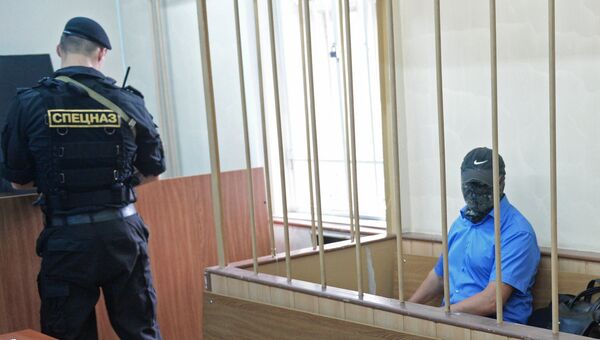 Заместитель начальника управления собственной безопасности СК РФ Александр Ламонов в суде. Архивное фото