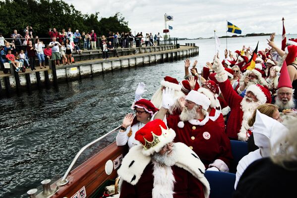 Всемирный съезд Санта-Клаусов в Копенгагене, Дания