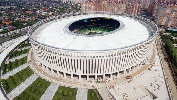 Новый стадион футбольного клуба Краснодар в городе Краснодар