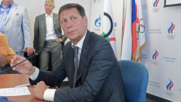 Александр Жуков во время заседания Исполкома Олимпийского комитета России в Москве