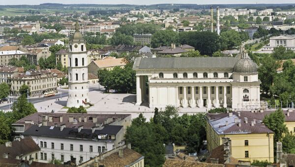 Вид на площадь Гедимина, Вильнюс. Архивное фото