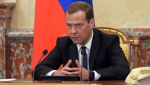 Премьер-министр России Д. Медведев. Архивное фото