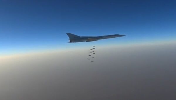 Минобороны опубликовало кадры удара дальней авиации в Сирии