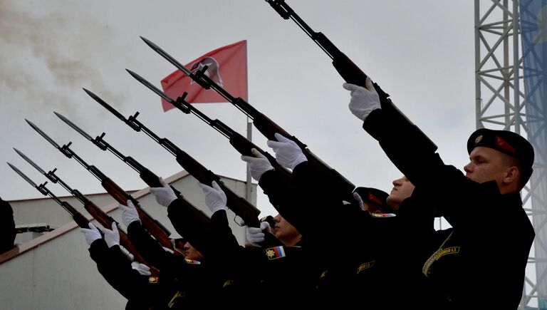 На торжественной церемонии принятия присяги во Всероссийском детском центре Океан во Владивостоке