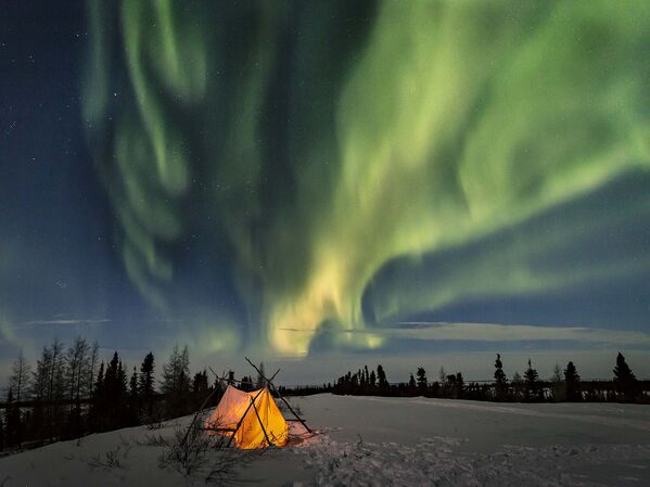 Снимок Arctic Nights фотографа Judith Conning на конкурсе фотографий ночного неба 2016 CWAS AstroFest The David Malin Awards