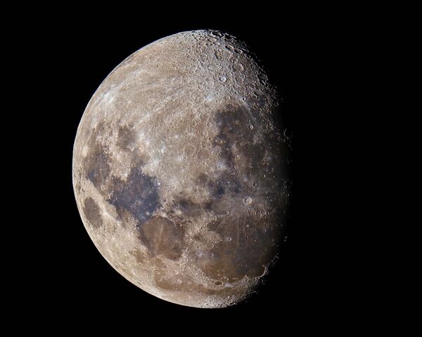 Снимок The Hidden Colours of the Moon фотографа Craig Semple на конкурсе фотографий ночного неба 2016 CWAS AstroFest The David Malin Awards