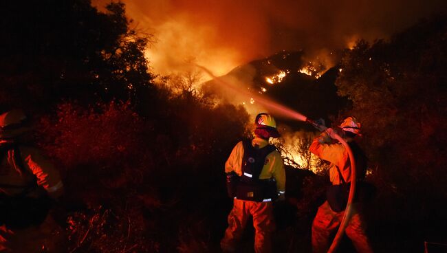 Лесные пожары в Калифорнии, США. Архивное фото