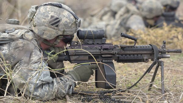 Солдаты армии США во время учений. Архивное фото