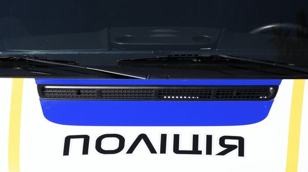 Автомобиль сотрудников Украинской полиции. Архивное фото