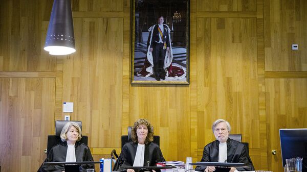 Заседание по делу Юкоса в Международном арбитражном суде в Гааге. Февраль 2016 года 