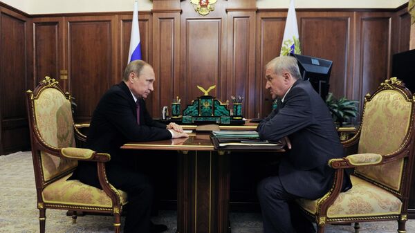 Президент РФ В. Путин встретился с Владимиром Булавиным