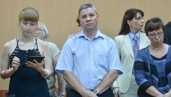 Бывший генерал Федеральной таможенной службы (ФТС) Алексей Шашаев в зале Тверского суда Москвы