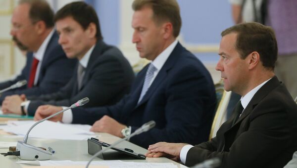 Премьер-министр РФ Д.Медведев провел заседание президиума Совета при президенте РФ по стратегическому развитию и приоритетным проектам. 1 августа 2016