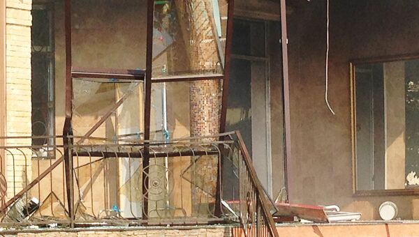 Взрыв газа в банкетном зале Лайли в Махачкале