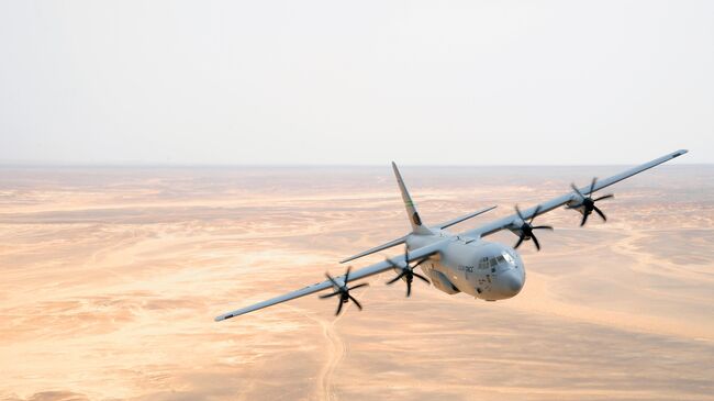 Военно-транспортный самолет C-130J. Архивное фото