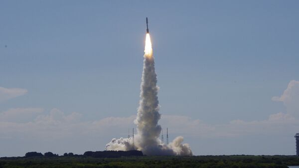 Запуск спутника связи MUOS-5 на ракете-носителе Atlas V. Архивное фото