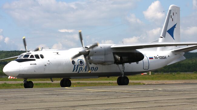 Самолет Ан-24Б авиакомпании ИрАэро