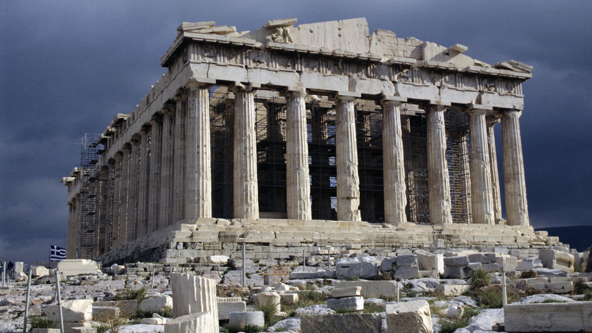 Парфенон - памятник античной архитектуры, расположенный на афинском Акрополе - РИА Новости, 1920, 20.06.2020