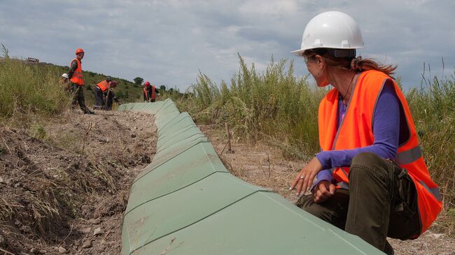 Строительство газопровода в Турции