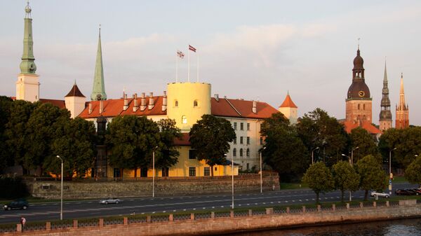 Вид на Президентский замок в Риге. Архивное фото