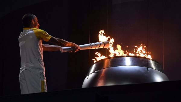Церемония открытия Олимпиады на стадионе Маракана в Рио-де-Жанейро. Архивное фото