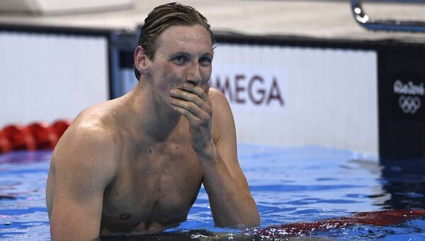 Австралиец Мак Хортон завоевал золотую медаль в плавании на дистанции 400 метров кролем на Олимпийских играх в Рио-де-Жанейро