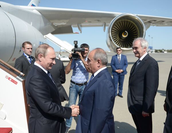 Визит президента РФ Владимира Путина в Азербайджан Визит президента РФ Владимира Путина в Азербайджан