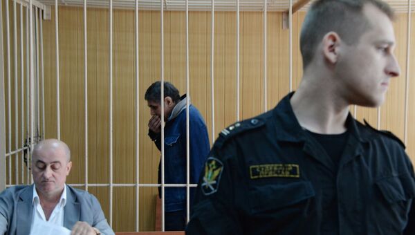 Обвиняемый в организации преступного сообщества Захарий Калашов в Тверском суде Москвы. Архивное фото