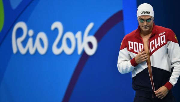 Российский пловец Владимир Морозов на XXXI летних Олимпийских играх