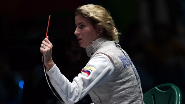 Рапиристка Инна Дериглазова на XXXI летних Олимпийских играх