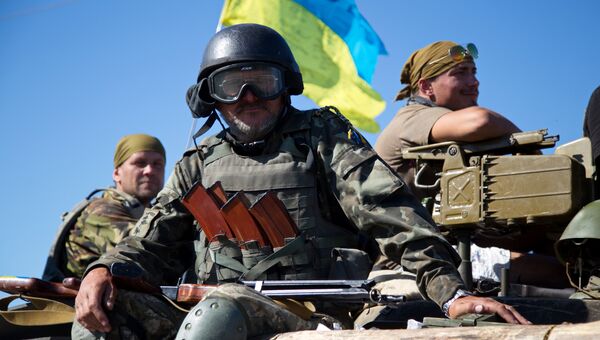 Солдаты ВСУ возле Артемовска, Донецкая область, Украина