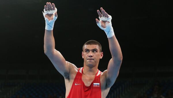 Российский боксер Евгений Тищенко  на Олимпиаде в Рио