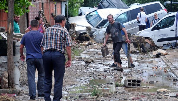 Последствия наводнения в Македонии. 7 августа 2016