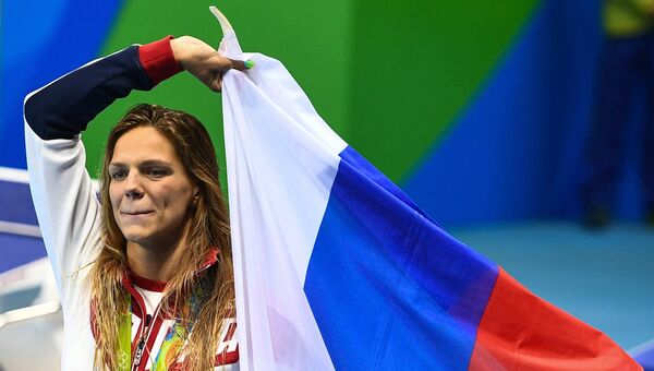 Юлия Ефимова, завоевавшая серебряную медаль в плавании на 200 метров брассом на Олимпиаде-2016