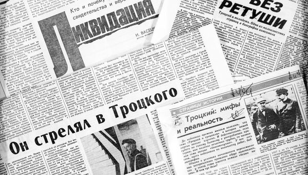 Газетные публикации о наркоме иностранных дел Льве Давидовиче Троцком