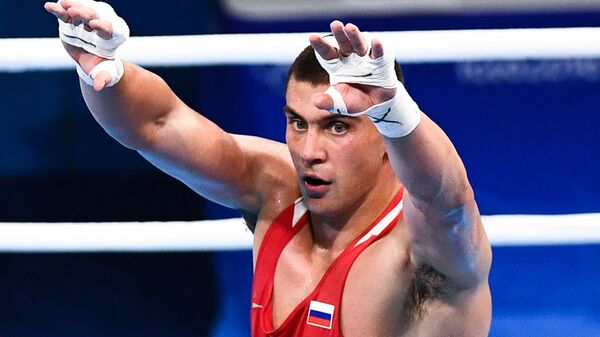 Российский боксер Евгений Тищенко на XXXI летних Олимпийских играх