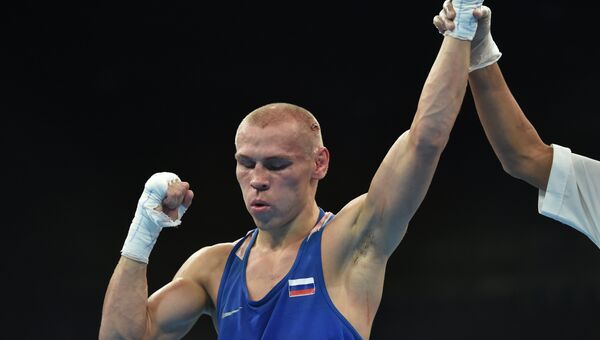 Российский боксер Владимир Никитинна Олимпиаде-2106 в Рио-де-Жанейро