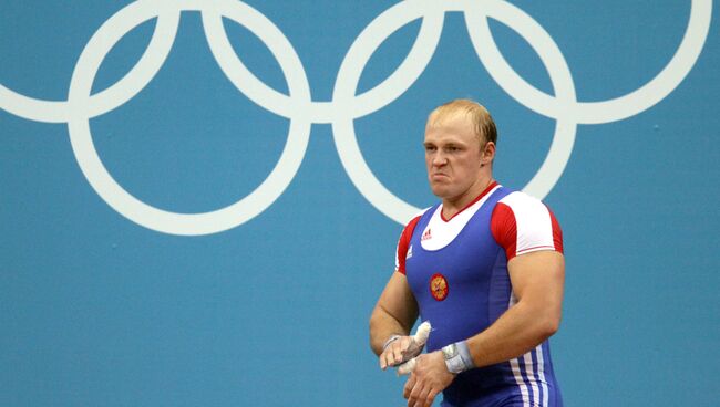 Российский тяжелоатлет Андрей Деманов. Архивное фото