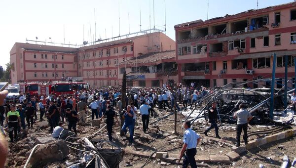На месте взрыва в Турции. Архивное фото