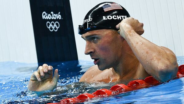 Американский пловец Райан Лохте на Олимпийских играх в Рио-де-Жанейро