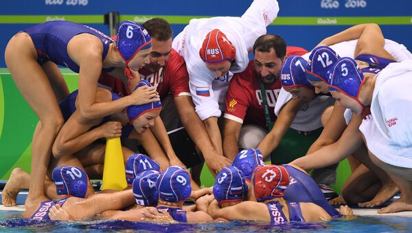 Сборная команда России по водному поло в матче за 3 место на XXXI летних Олимпийских играх