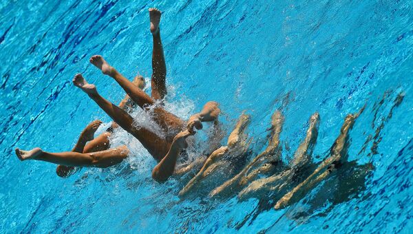 Российская сборная по синхронному плаванью. Архивное фото