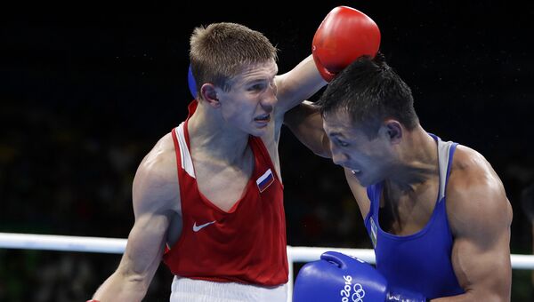 Российский боксер Виталий Дунайцев на Олимпиаде-2016 в Рио-де-Жанейро