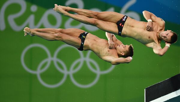 Виктор Минибаев и Никита Шлейхер (Россия) на XXXI летних Олимпийских играх. Архивное фото
